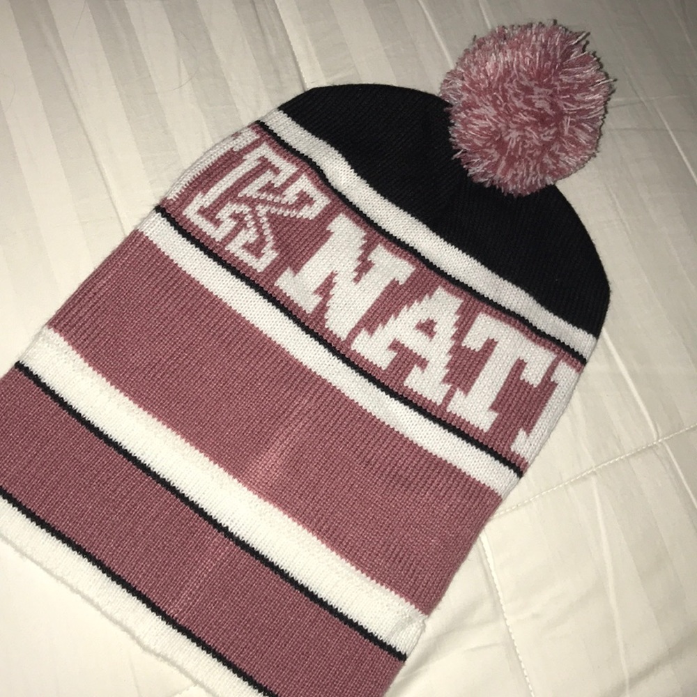 PINK Nation beanie hat